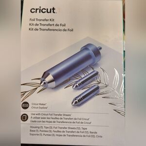 CRICUT Foil Transfer Kit Includes Housing, 3xTips, 12 Foil Sheets, 1x Tape Base